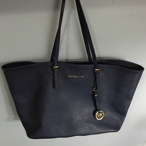 Michael Kors Saffiano Navy Tote